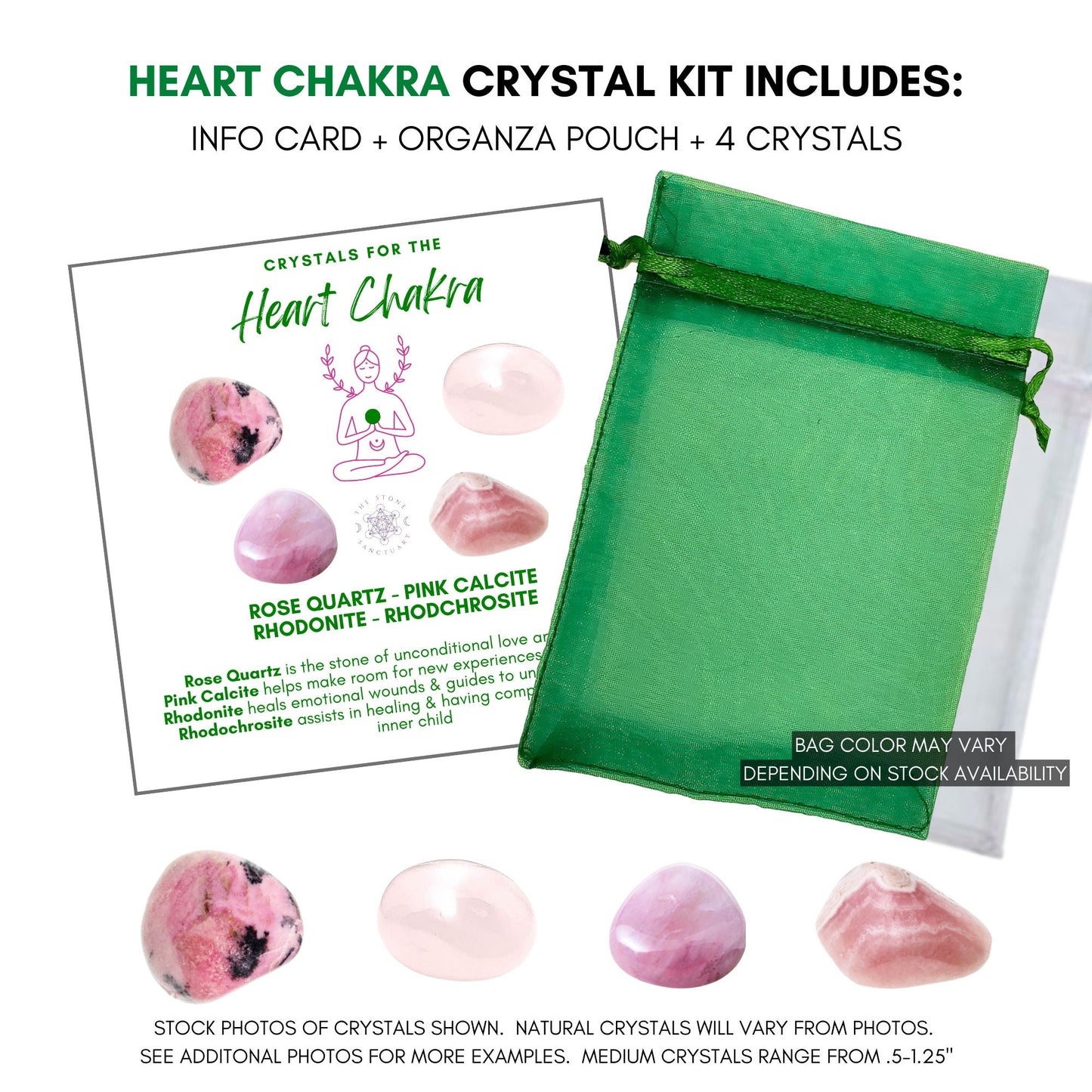 Heart Chakra Crystal Kit