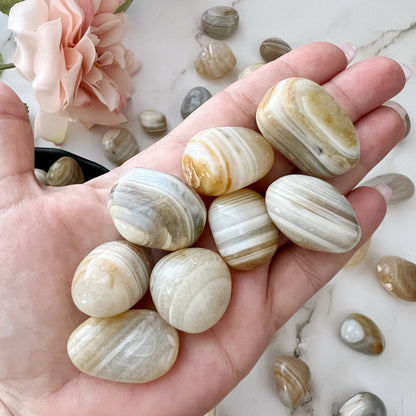 Banded Agate Tumbled Stones