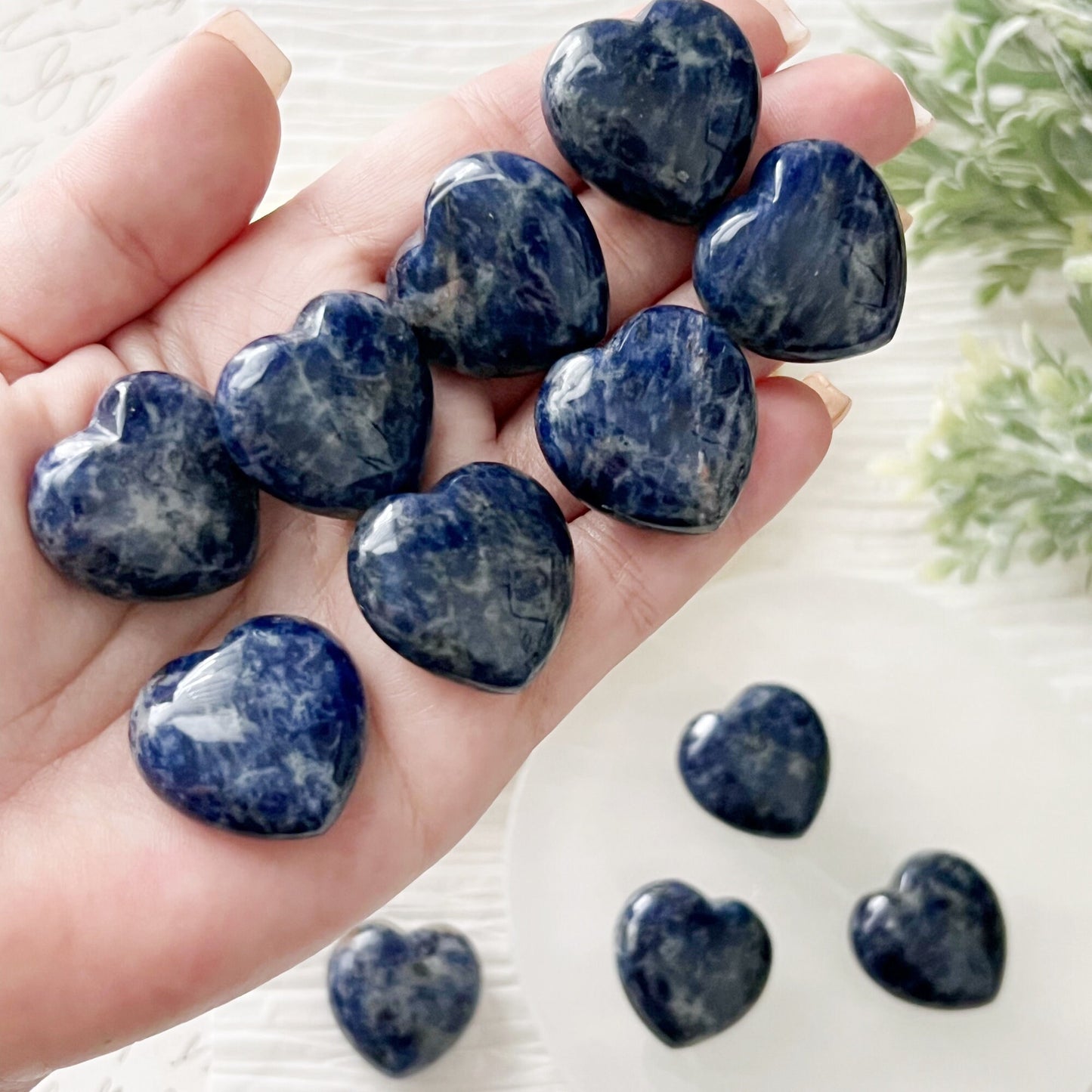 1" Mini Sodalite Heart