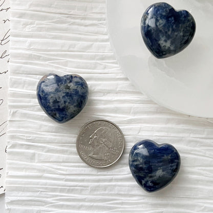 1" Mini Sodalite Heart