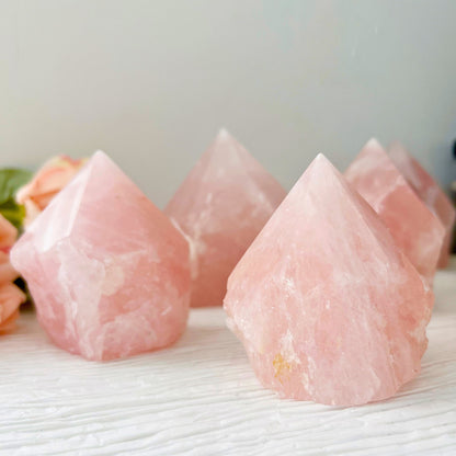 2-4" Rose Quartz Top Polished Points