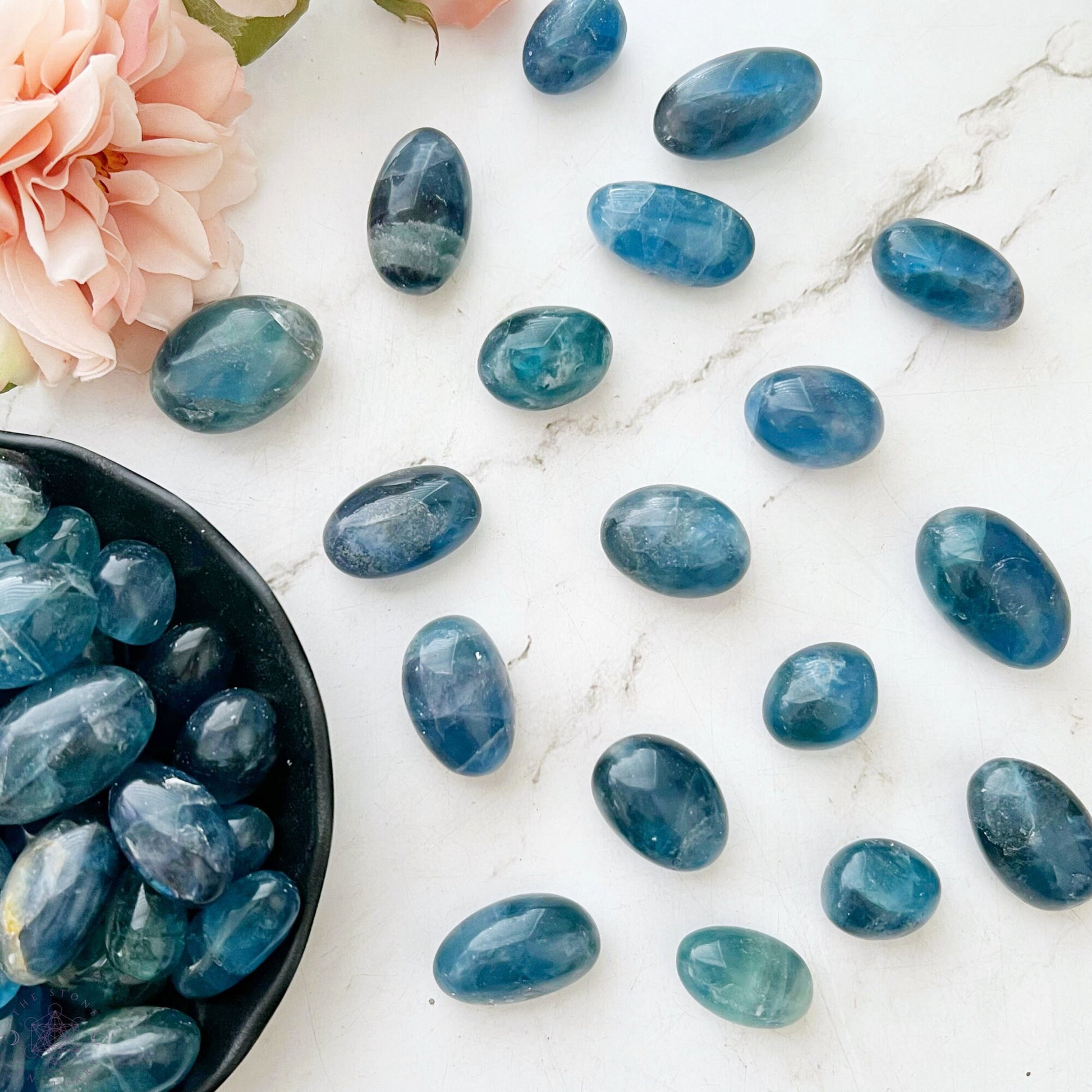 Blue Fluorite Tumbled Stones The Stone Sanctuary